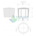 Dop plastic Ø 40 mm